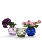 Vase Cara Kristall 18 cm rosa