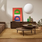 Bord Aria 90 cm højt mørkt egetræ