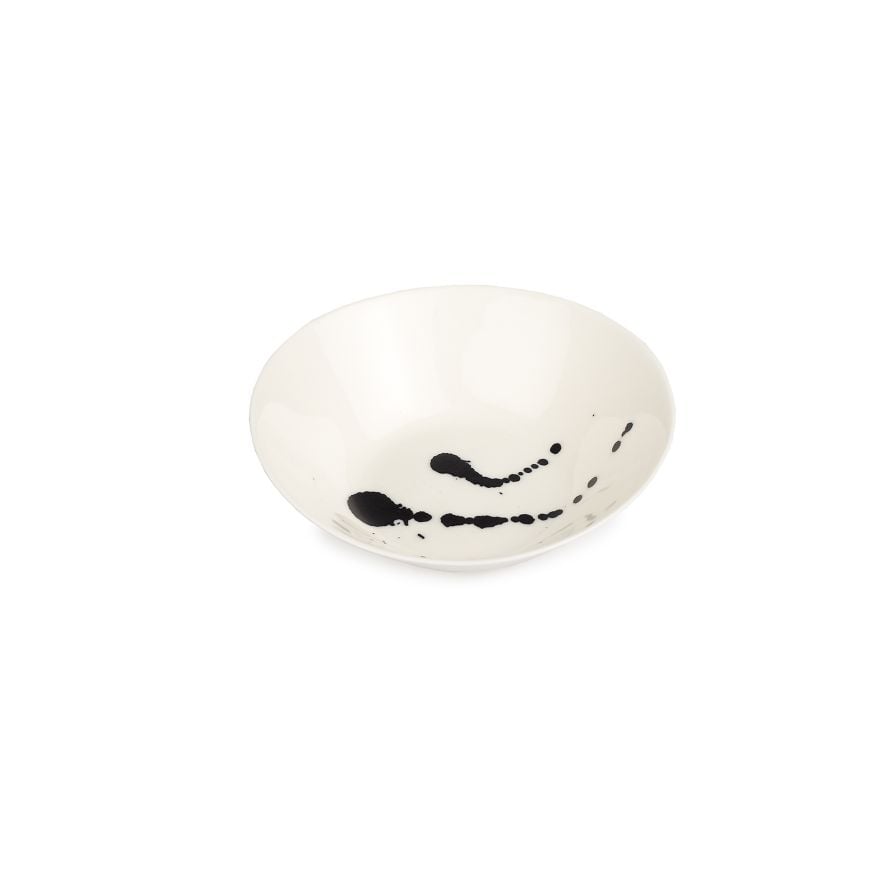 Skål porslin M Splash blank