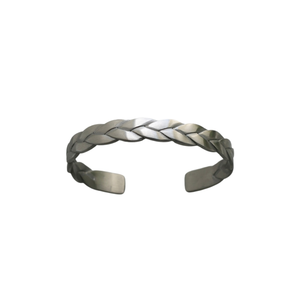 Braid Bracelet in Matte Steel