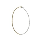 Halsband Fusion 45 cm silver/guld