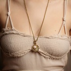 Halskette Venus Shell Locket Golden