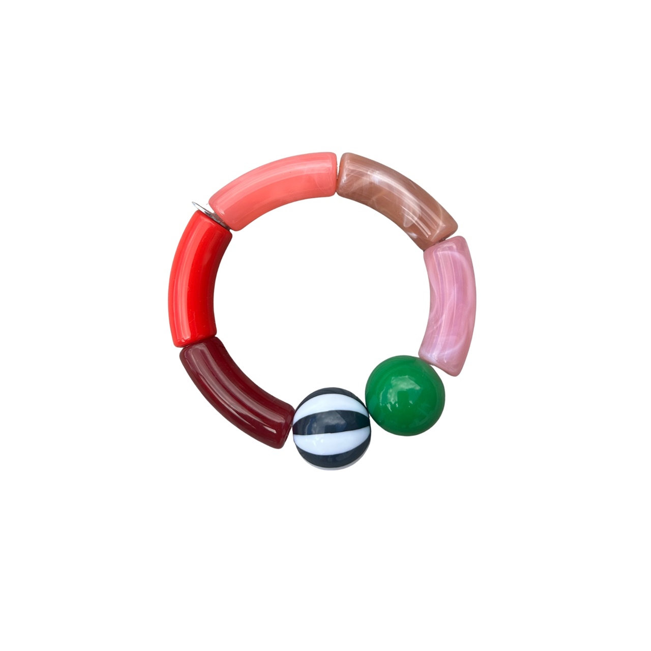 Rannekoru Ark Franka punainen/raidallinen 17 cm