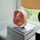 Wireless Table Fan Fantastic Wood Dusty Pink