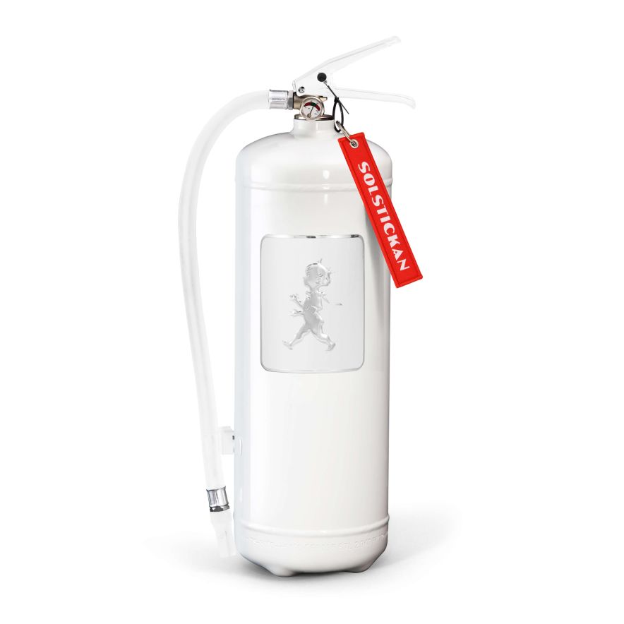Brandsläckare 6 kg vit/vit solstickan