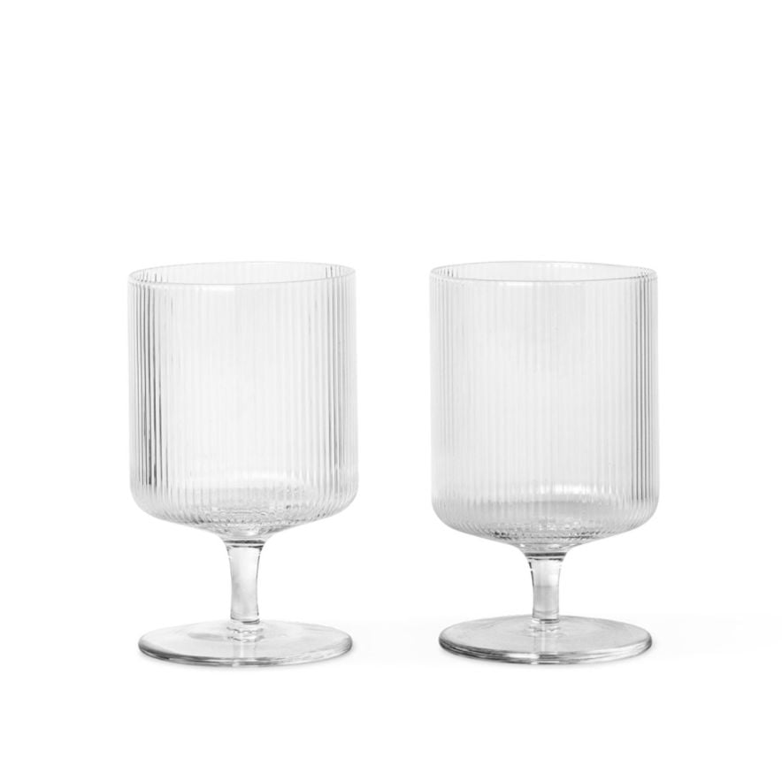 Vinglas Ripple 2-P Klar