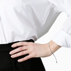 ARMBAND GIVE HOPE tråd/silver Silver Metallic