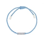 ARMBÅND GIVE HOPE tråd/sølv Powder Blue