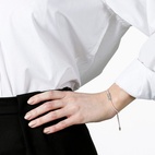 ARMBAND GIVE HOPE tråd/silver Pink