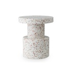 Pall / Sidebord Bit Hvit