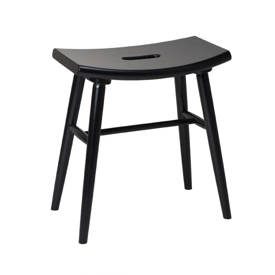 Hocker Emil ganz in Schwarz