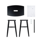 Hocker Emil ganz in Schwarz