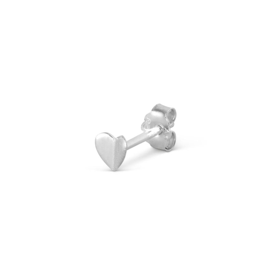 Ohrring Heart Wings Silber 1 Stück Silber