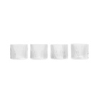Lavt glass Ripple 4-P Klar