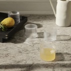 Lavt glass Ripple 4-P Klar