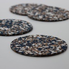 Glasuntersetzer Kork & EVA Mix 6er-Pack Blau