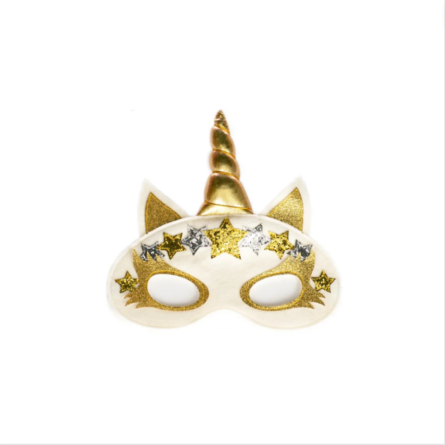 Ansiktsmask Unicorn Guld