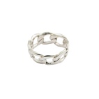 Ring Links Curb Chain Silver