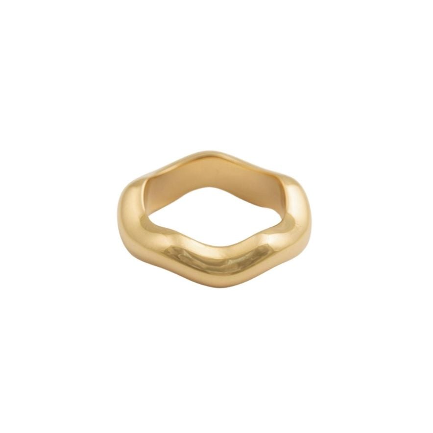 Ring Bolded Wavy Guld