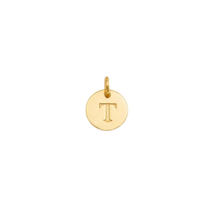Anhänger Mini Letter Gold T