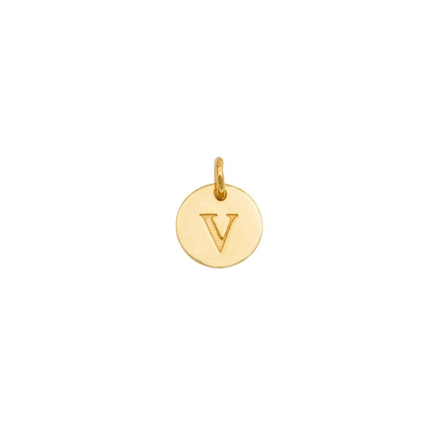Berlock Mini Letter Guld V