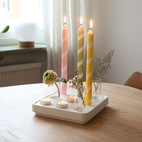 Ljusstake Stumpastaken Small Jubileum Vit