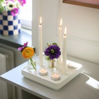 Ljusstake Stumpastaken Small Jubileum Vit