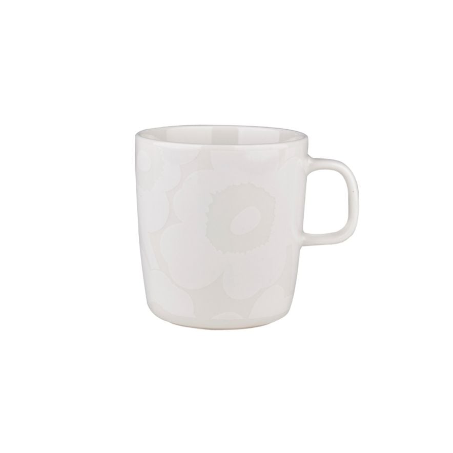 Mugg Oiva/Unikko 4dl vit/vit