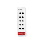 Steely Mini Magnets, 10-pack, Black