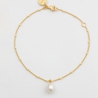 Armband Treasure Single Pearl Guld