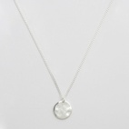 Minimalistica Hammered Silver Necklace