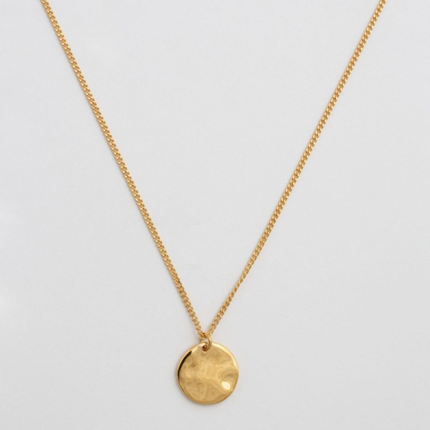 Halsband Minimalistica Hammered Guld