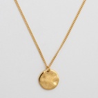 Halsband Minimalistica Hammered Guld