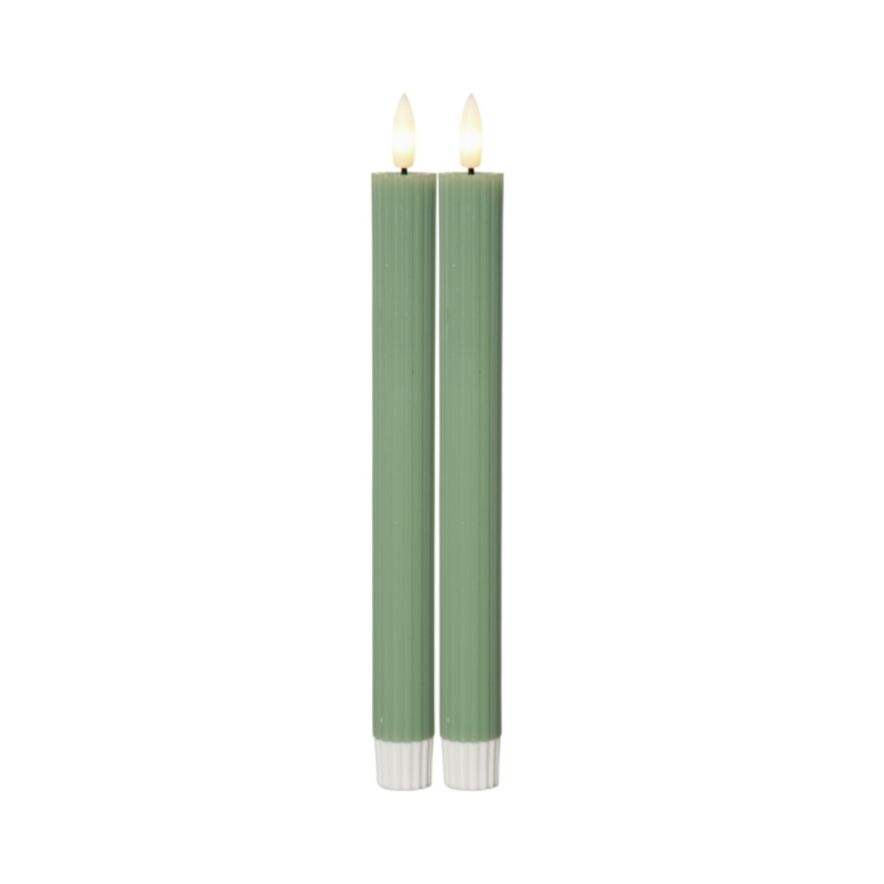 LED-stearinlys, 2-pak